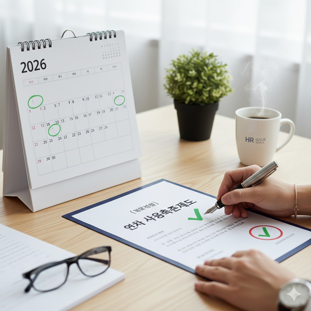 연차 사용촉진 제도를 철저히 하기위한 준비